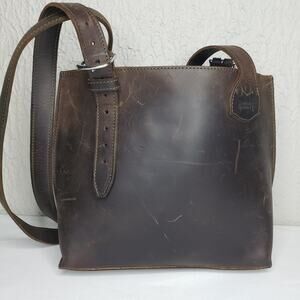 Saddleback Leather Urban Tote Brown Distressed RARE Discontinued Purse Handbag